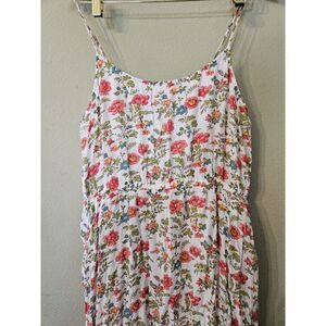 Lucky Brand Floral Maxi Dress - White and Pink